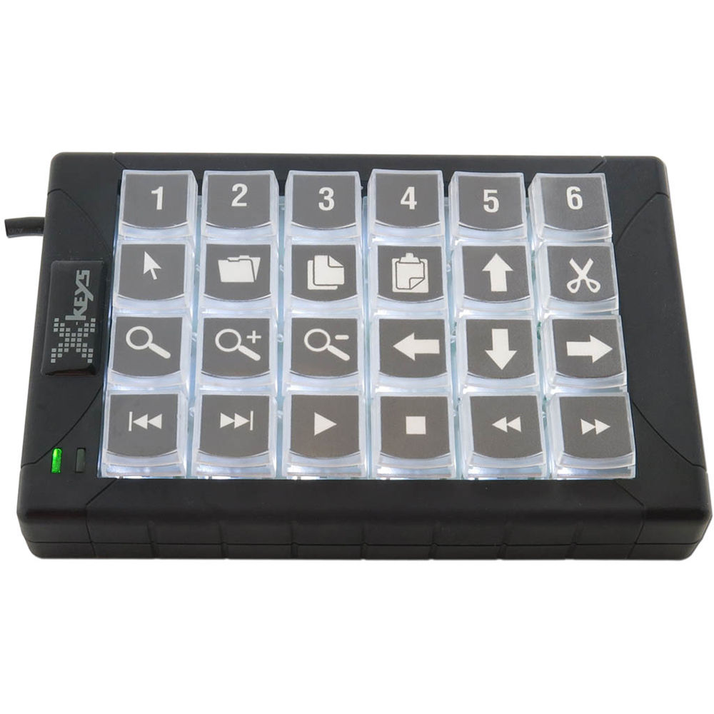 картинка X-keys XK-24 - черно-белое решение для управления компьютером от магазина Одежда+