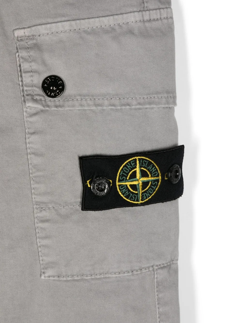 картинка Брюки карго с нашивкой Compass Stone Island Junior, серый от магазина Одежда+