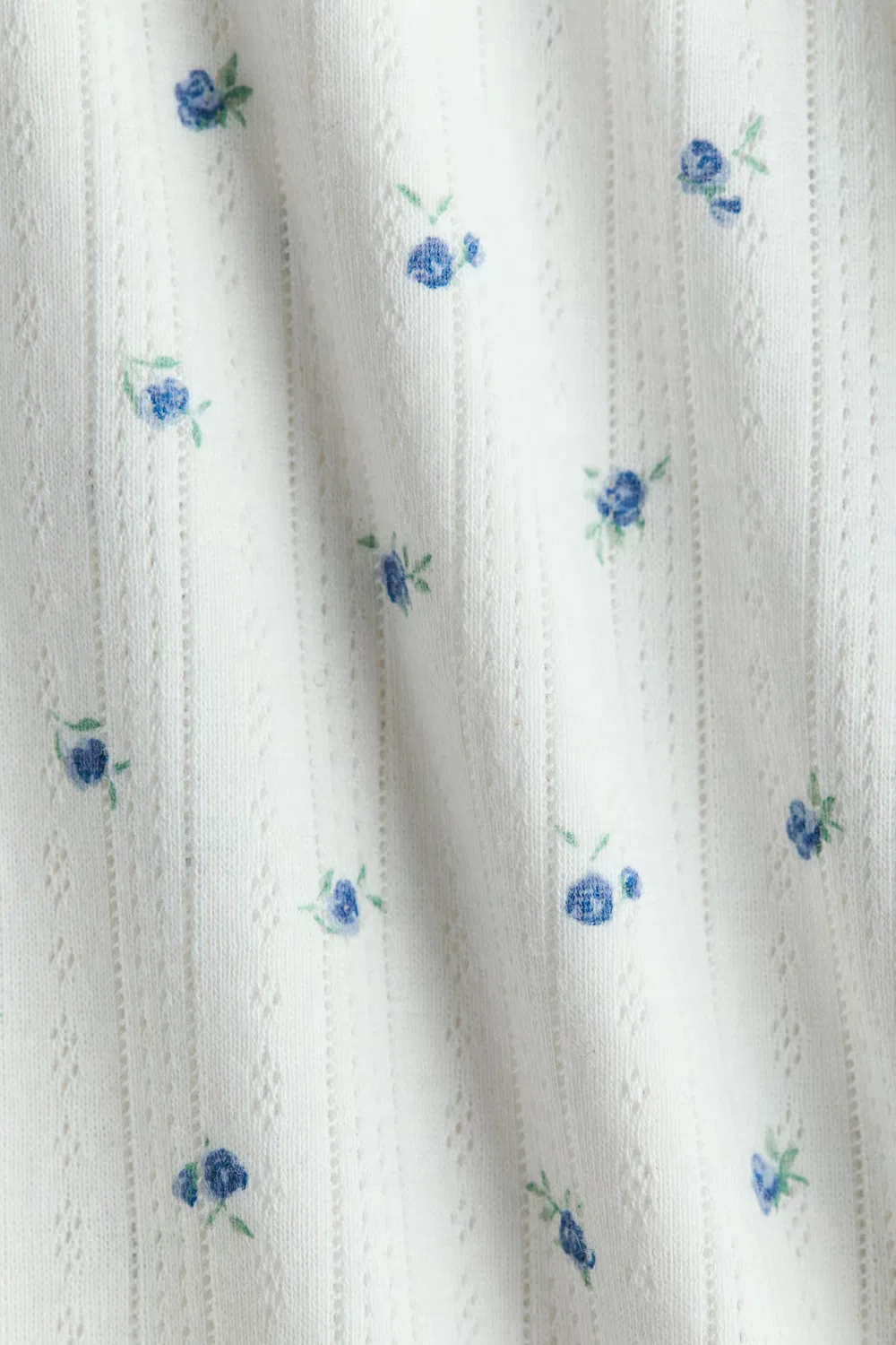 картинка Пижамные штаны с ажурным узором H&M, Weiß/Blaubeeren от магазина Одежда+