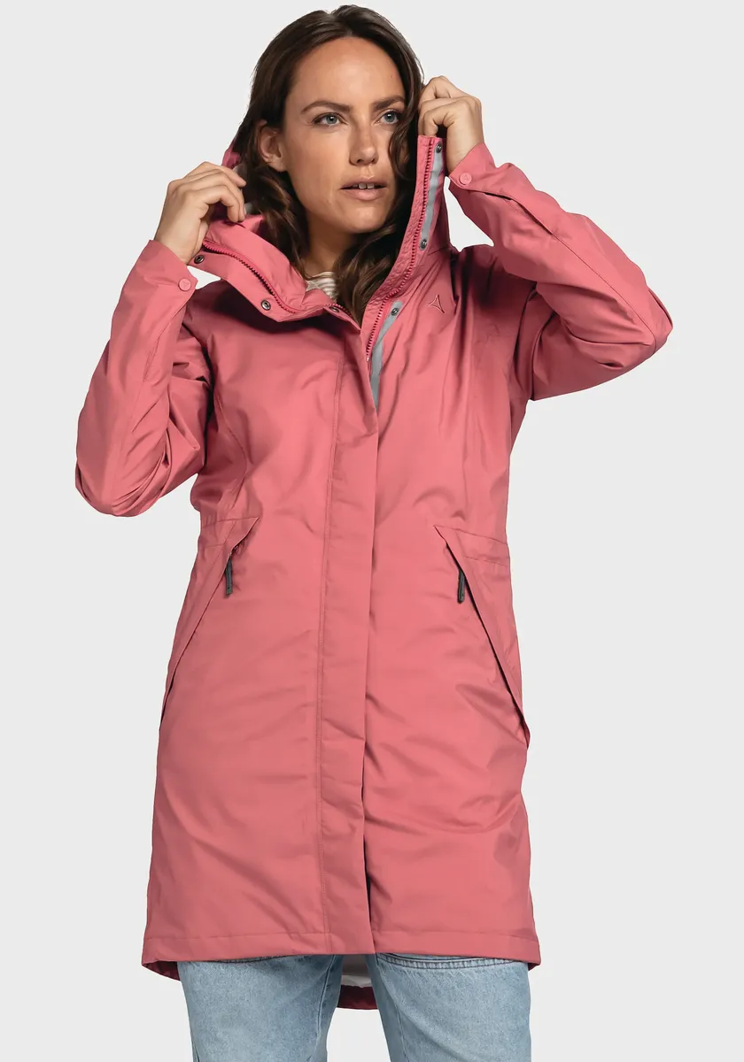 картинка Schöffel парка "Parka Sardegna L", с капюшоном, розовый от магазина Одежда+