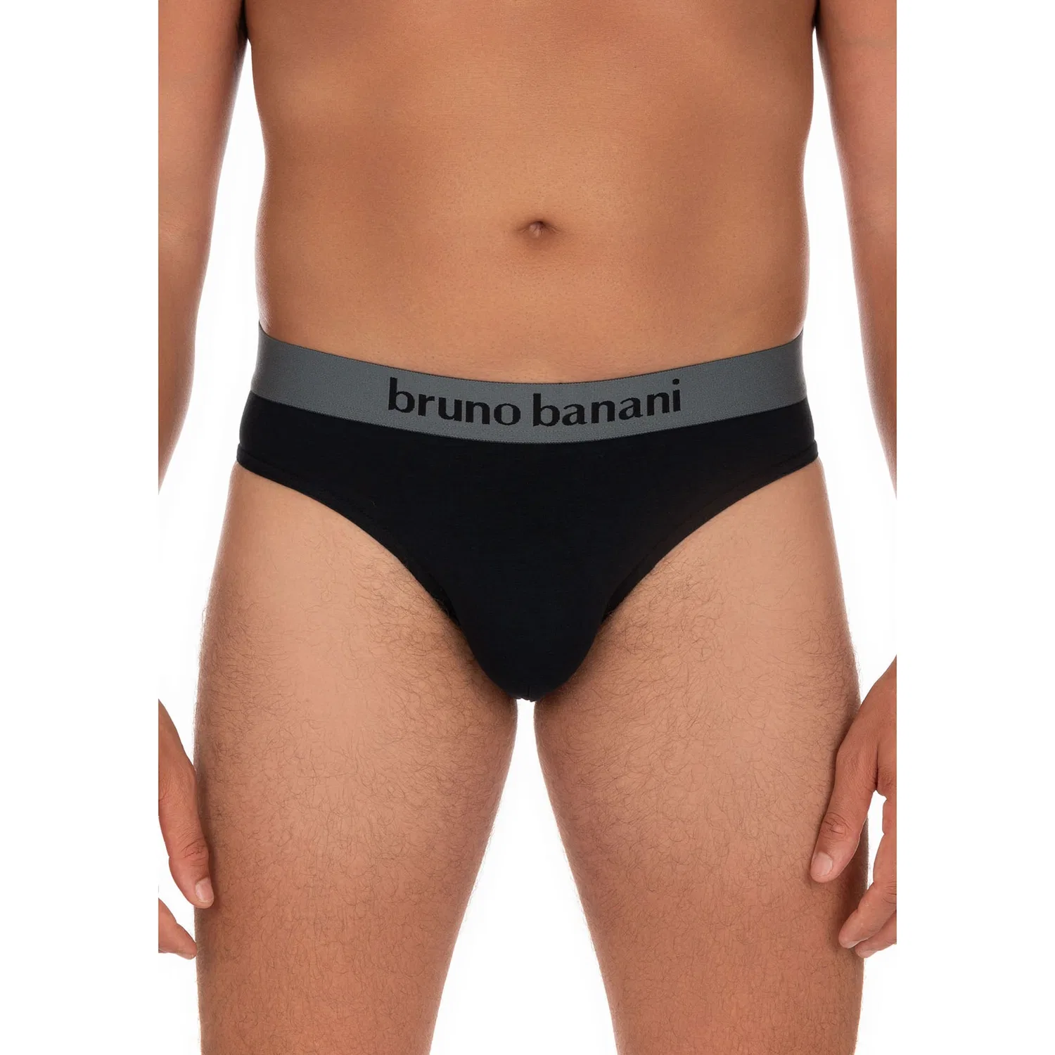 картинка Мужские трусы-слипы Flowing 2erPack Bruno Banani, Moon Gray/Black от магазина Одежда+