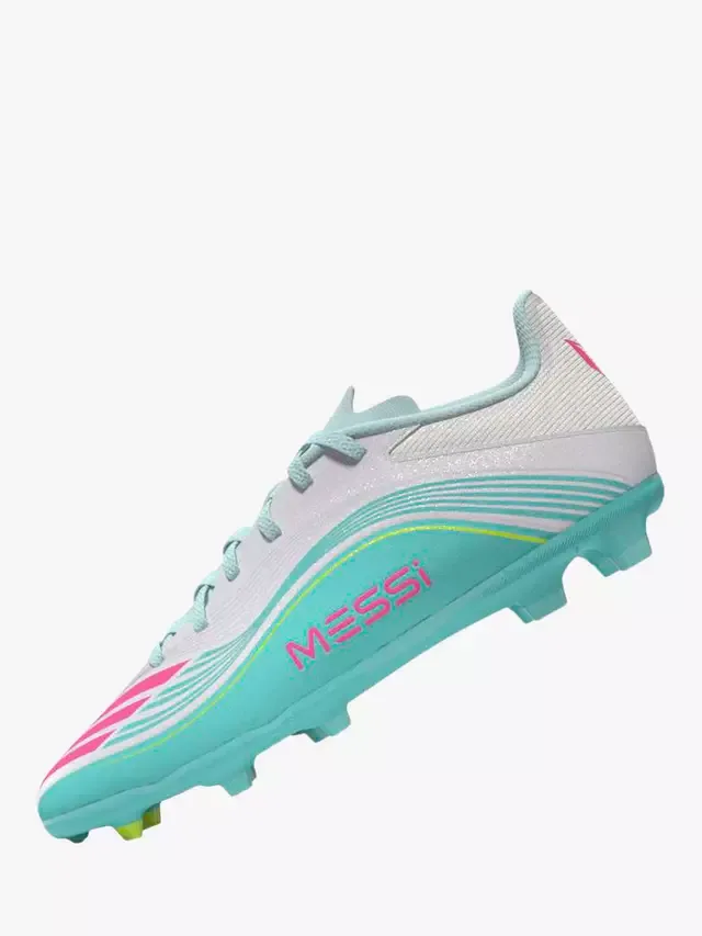 картинка Детские футбольные бутсы F50 Messi League, белые/разноцветные adidas от магазина Одежда+
