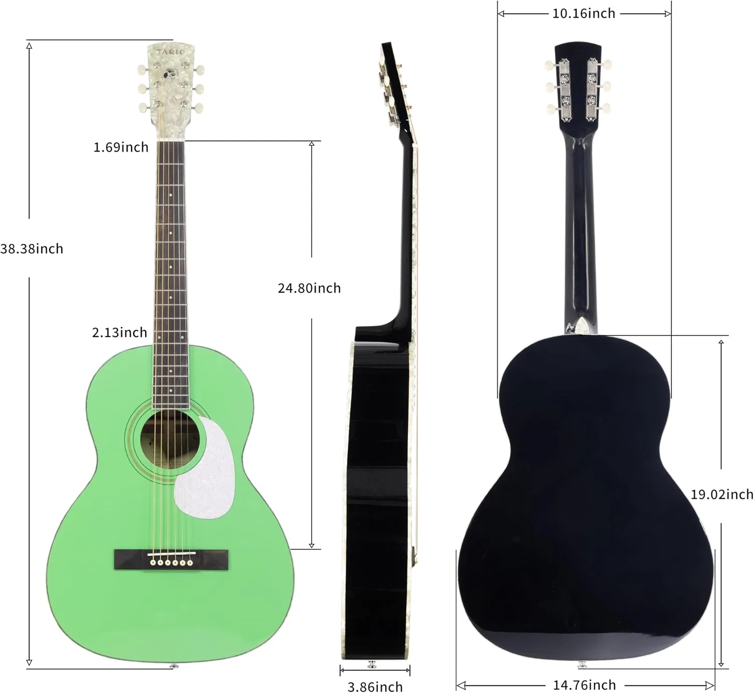 картинка Акустическая гитара TARIO, mint green от магазина Одежда+