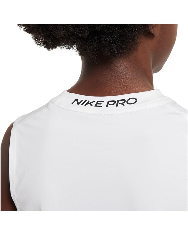 картинка Топ Nike Kids Pro Sleeveless Top, белый/черный от магазина Одежда+
