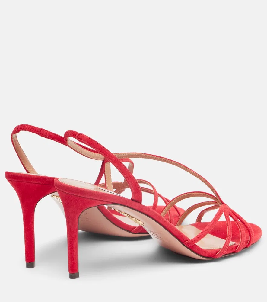 картинка Замшевые сандалии Talk To Me 75 Aquazzura, красный от магазина Одежда+