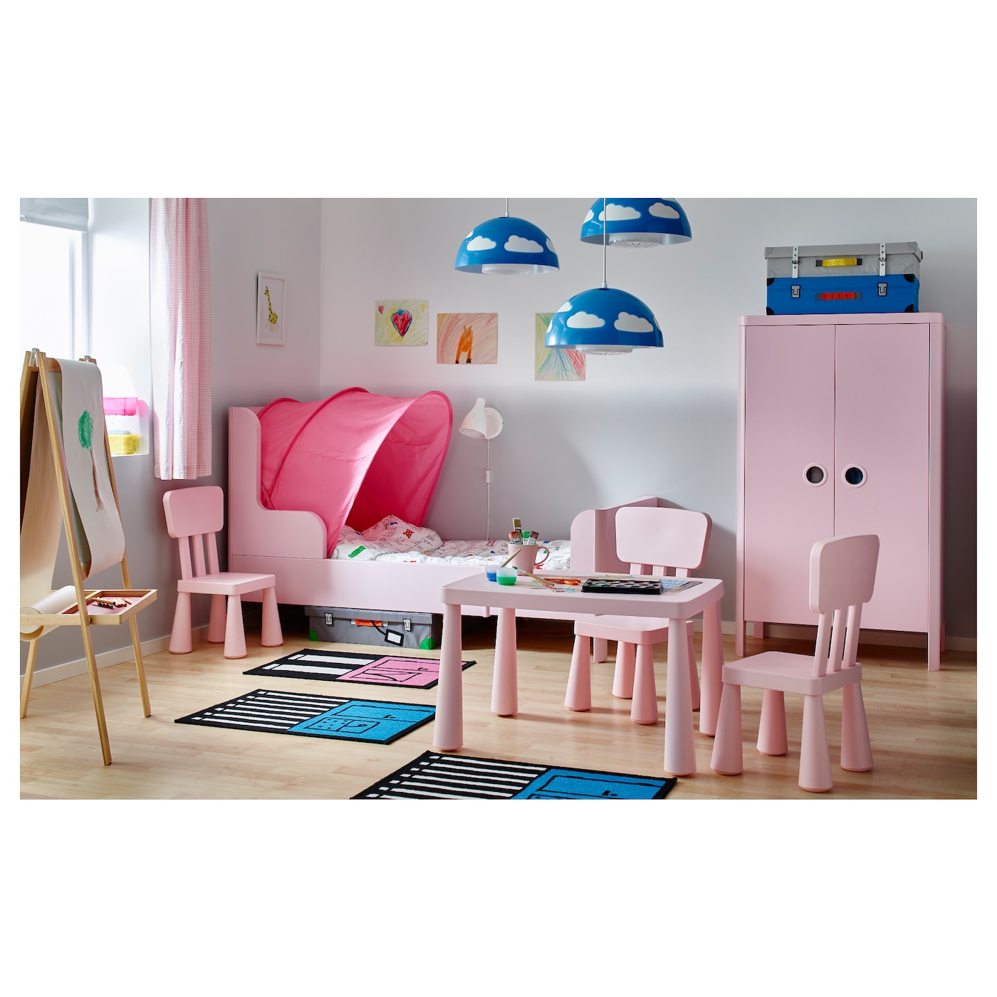 картинка Кровать-палатка IKEA, 70/80/90, розовый от магазина Одежда+