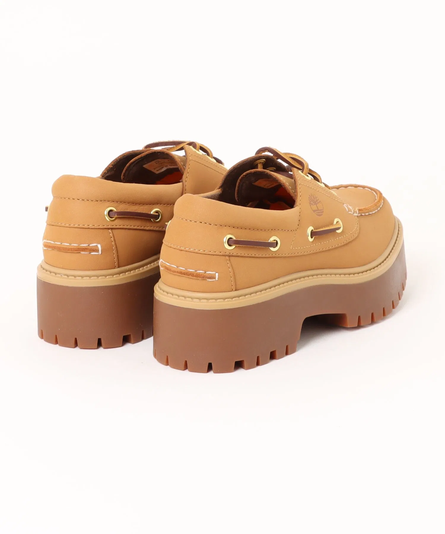картинка Ботинки женские Timberland Stone Street Boat, с толстой подошвой, жёлтые от магазина Одежда+