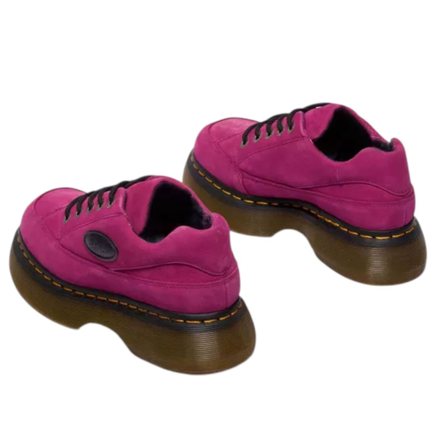 картинка Ботинки Dr. Martens BUZZ 5-EYE Milled Nubuck, фуксия розовый от магазина Одежда+