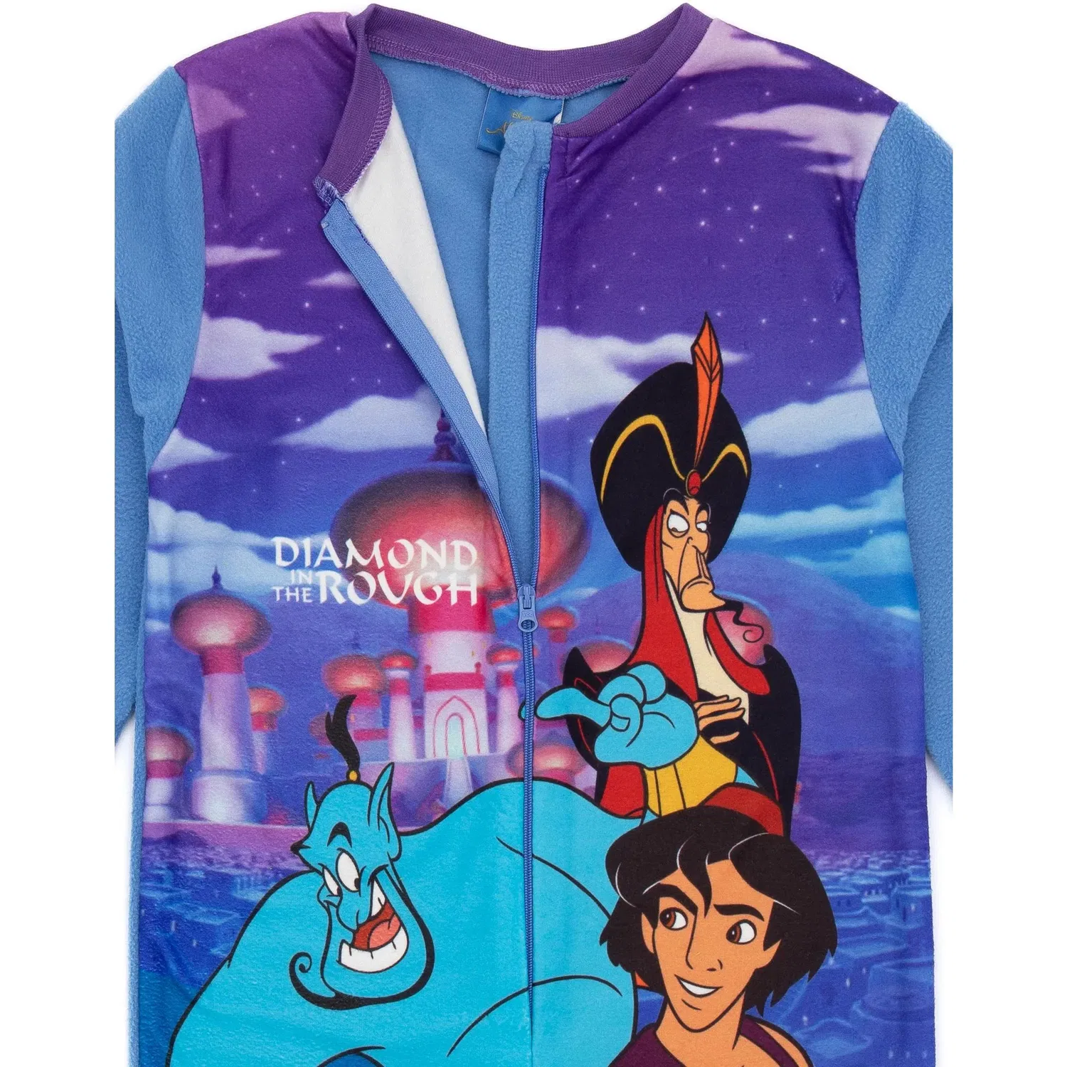картинка Пижама-комбинезон Disney Aladdin фиолетовая, синий от магазина Одежда+