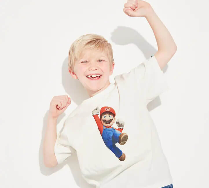 картинка Футболка Uniqlo UT Super Mario Bros. Movie, белый от магазина Одежда+