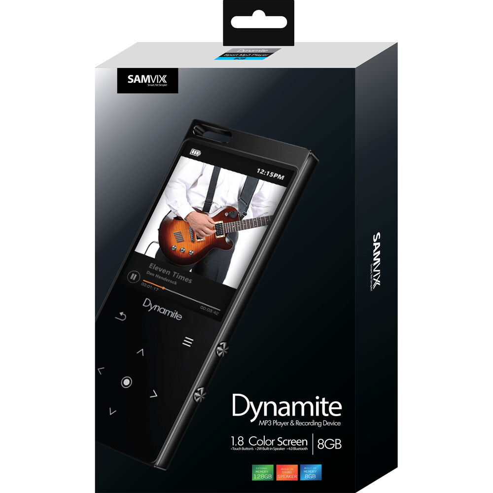 картинка Спортивный MP3-плеер Samvix Dynamite 8 ГБ (черный) от магазина Одежда+