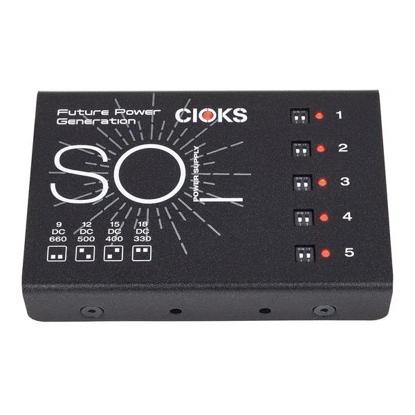 картинка Блок питания Cioks Sol, 5 выходов, 9V/660mA, черный от магазина Одежда+