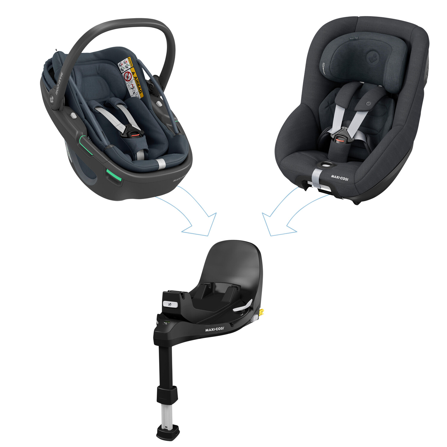 картинка Детское сиденье isofixstation familyfix 360 pro Maxi-Cosi, черный от магазина Одежда+