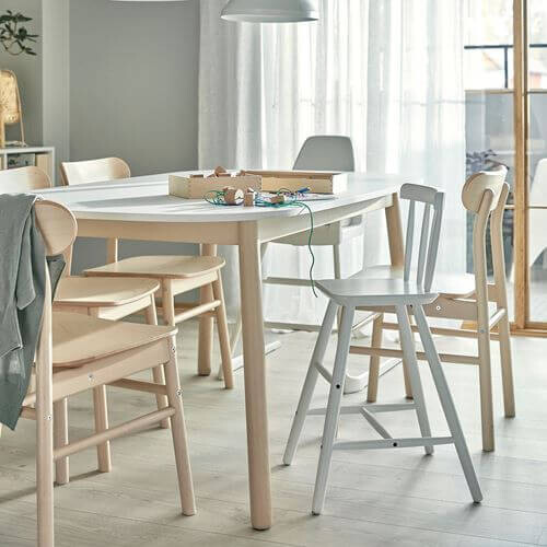 картинка Детский стул Ikea Agam, белый от магазина Одежда+