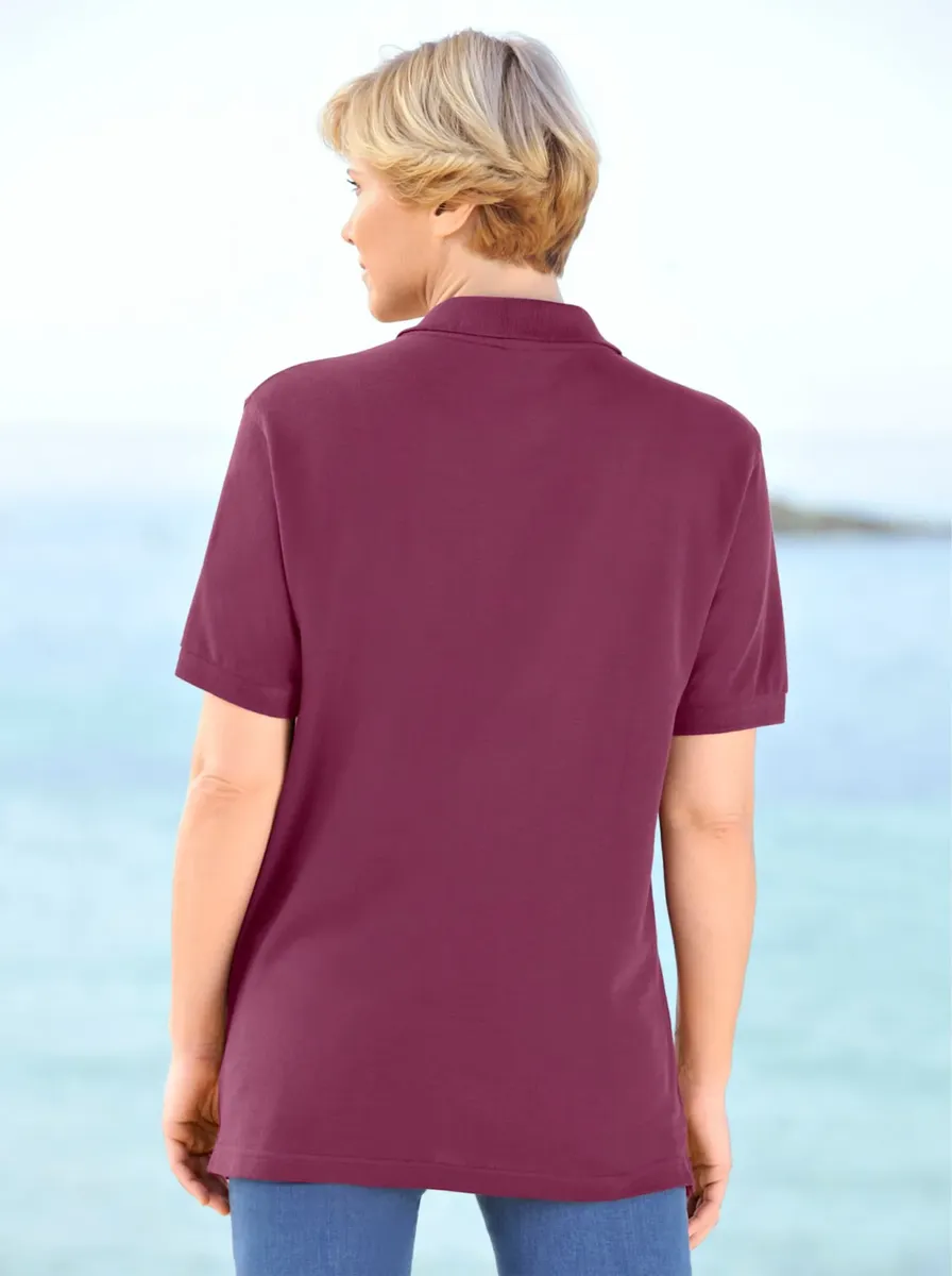 картинка Рубашка-поло Fruit of the Loom "Poloshirt", красный от магазина Одежда+