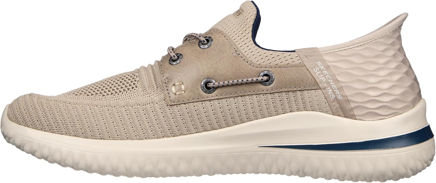 картинка Мужские лоферы Skechers Delson 3.0 - Roth Slip-ins, Taupe от магазина Одежда+