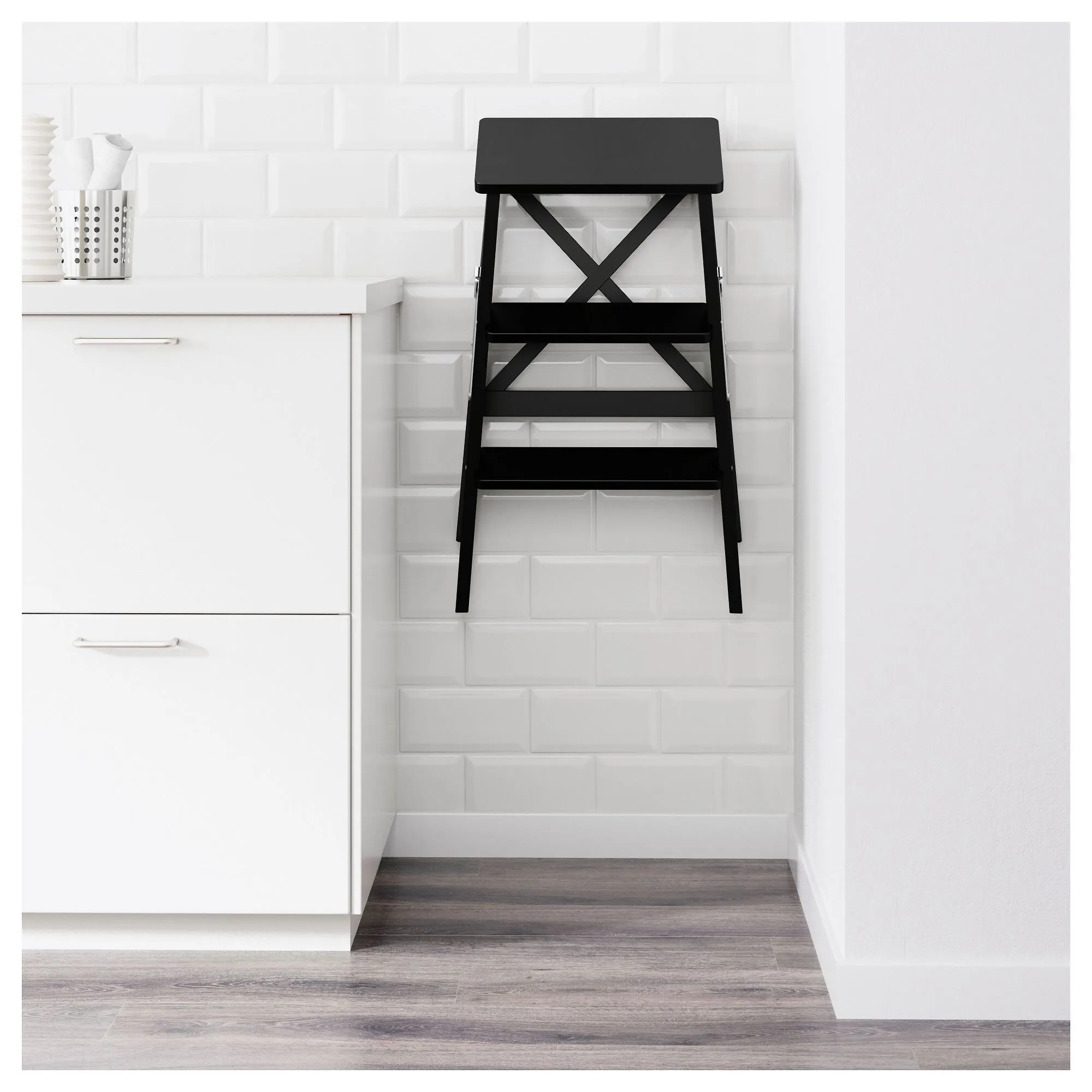 картинка Стремянка, черная, 63 см, BEKVÄM IKEA от магазина Одежда+