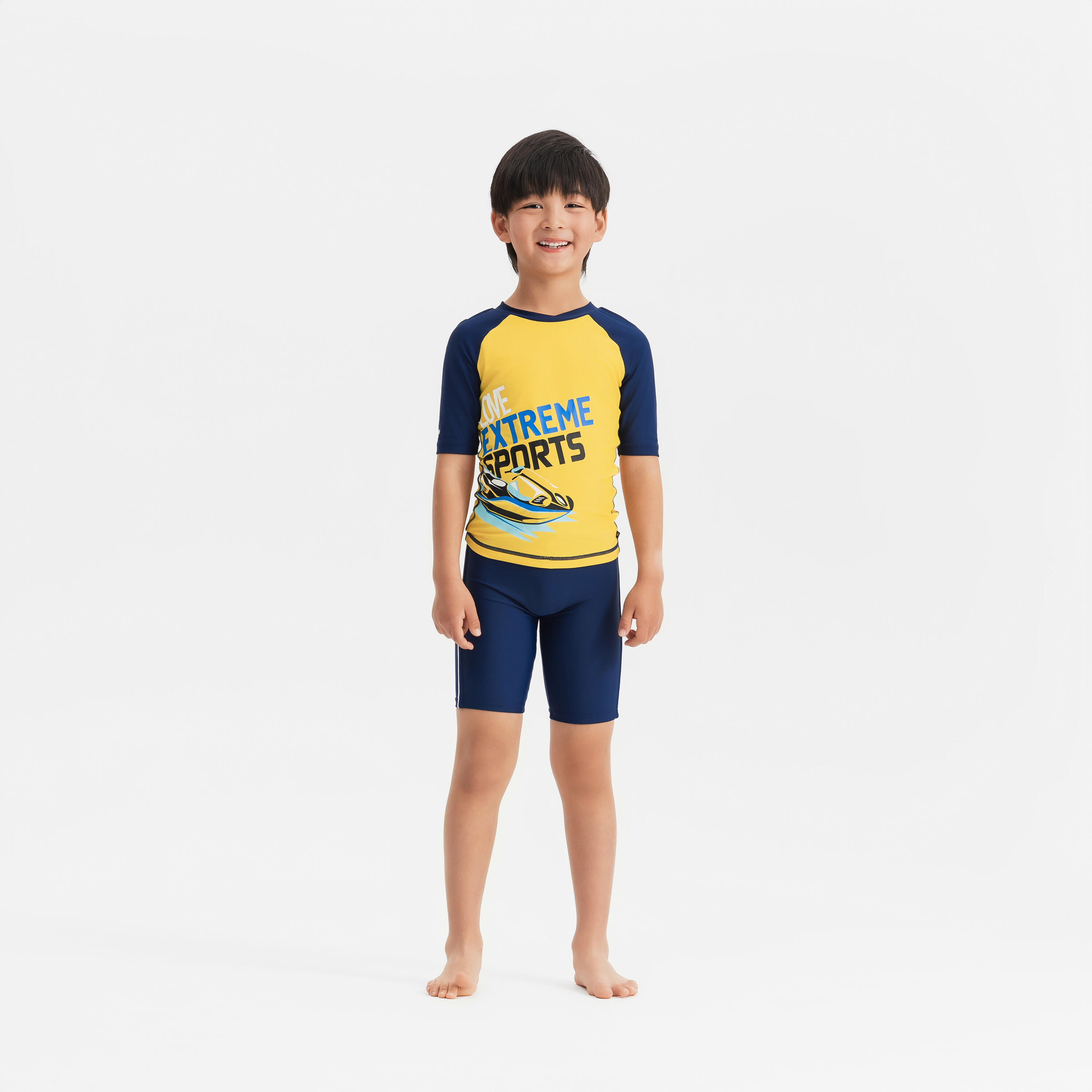 картинка Мужские детские раздельные плавки YELLOW/NAVY Nabaiji от магазина Одежда+