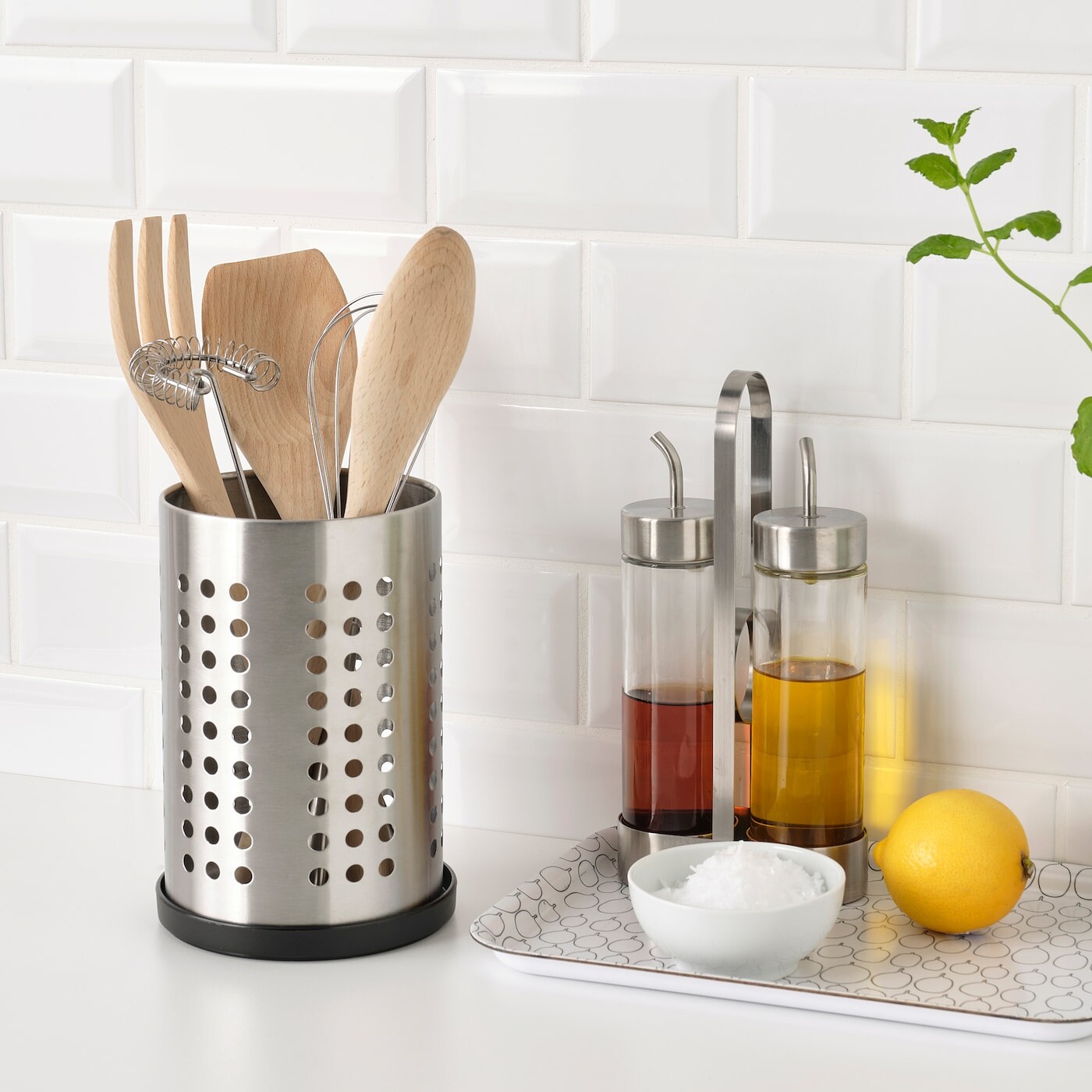 картинка EKIPERA Подставка для столовых приборов, черная IKEA от магазина Одежда+