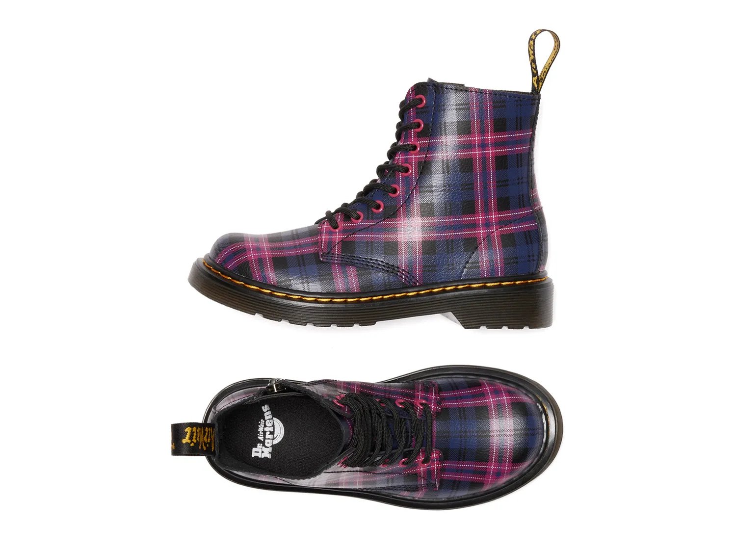 картинка Ботинки Dr. Martens 1460 Boot, детские, черный/розовый от магазина Одежда+