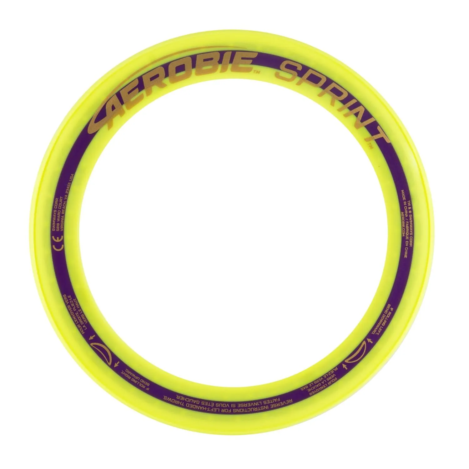 картинка Sprint Ring Летающий диск Aerobie, Yellow от магазина Одежда+