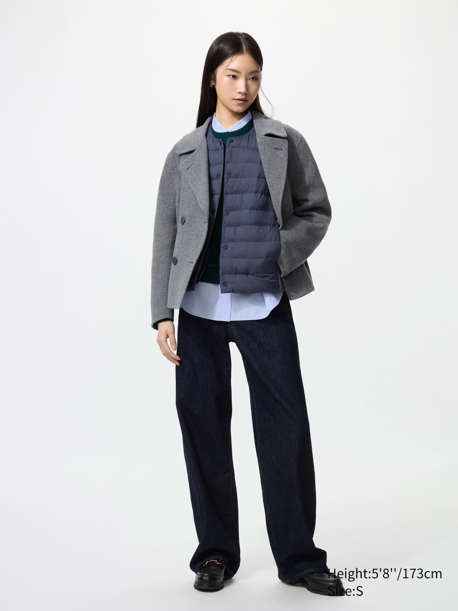 картинка Компактный утеплённый жилет Uniqlo Puffertech, тёмно-синий от магазина Одежда+