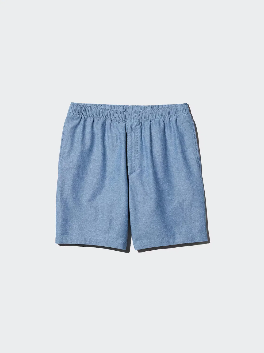 картинка Шорты Uniqlo, из смесовой льняной ткани, коричневый от магазина Одежда+