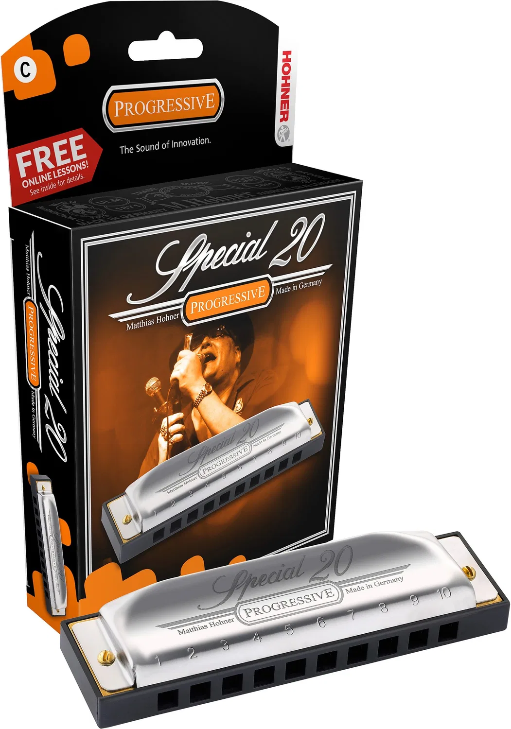 картинка Губная гармошка Hohner Progressive Special 20 от магазина Одежда+