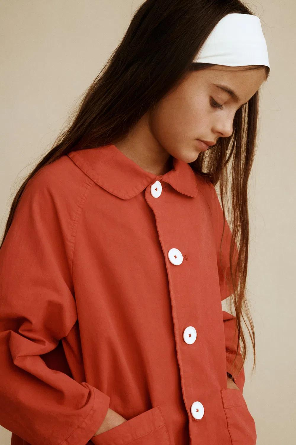 картинка Длинный тренч, созданный в сотрудничестве Caramel London и Zara, Red от магазина Одежда+