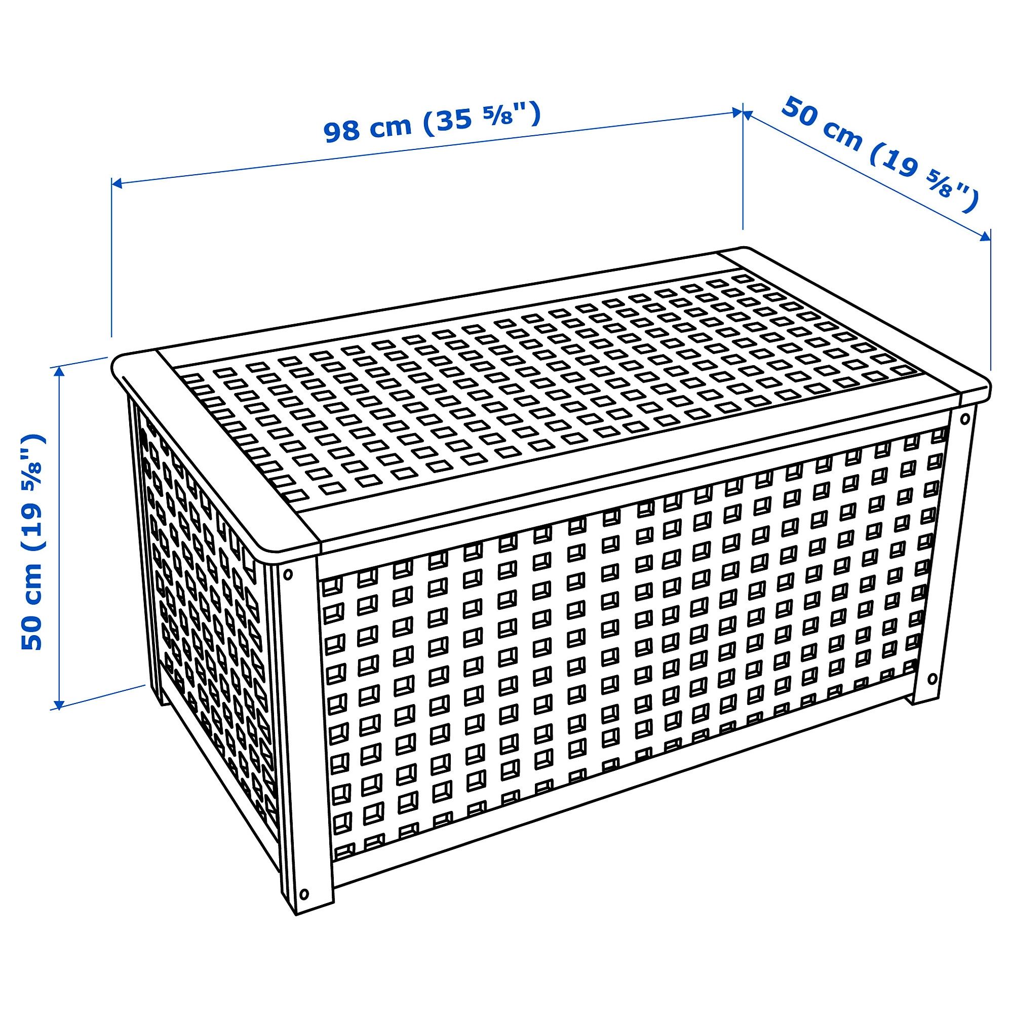 картинка Приставной столик HOL IKEA, 98x50 см, акация от магазина Одежда+