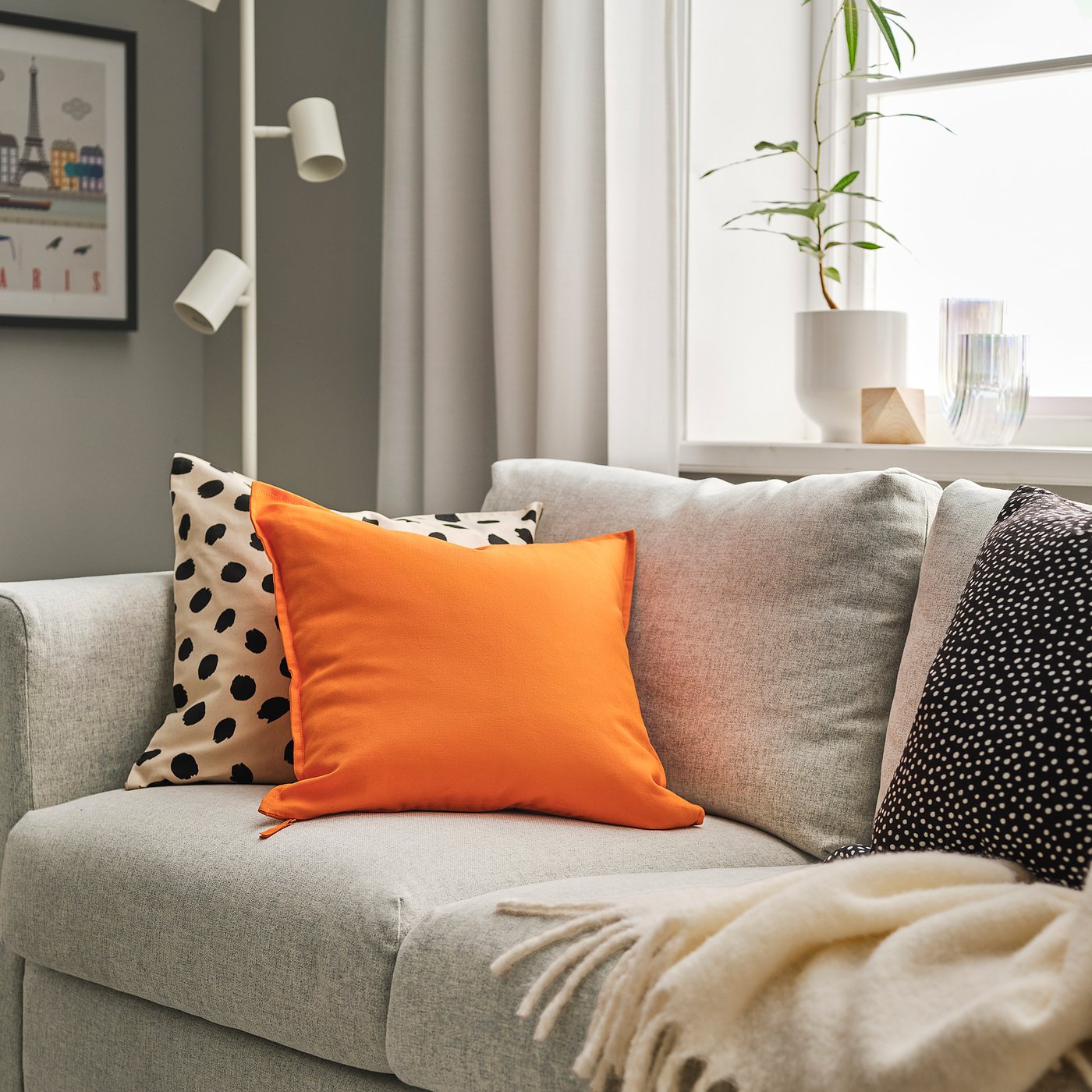 картинка Наволочка, ярко-оранжевая, 50х50 см Gurli IKEA от магазина Одежда+