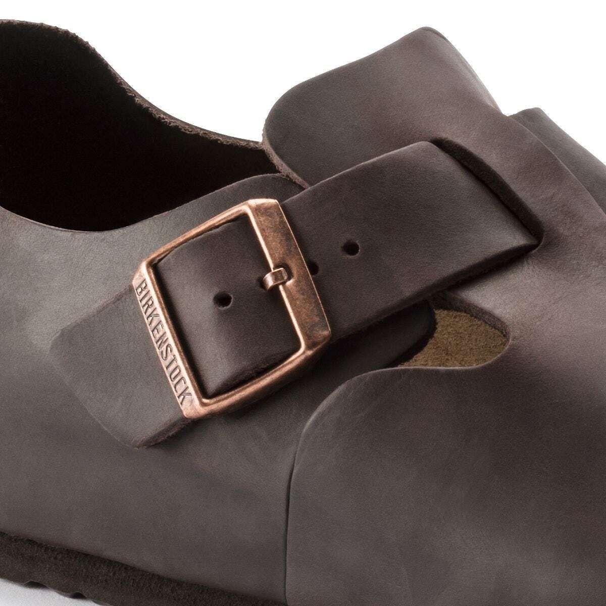 картинка Мюли Birkenstock London Oiled, темно-коричневые от магазина Одежда+