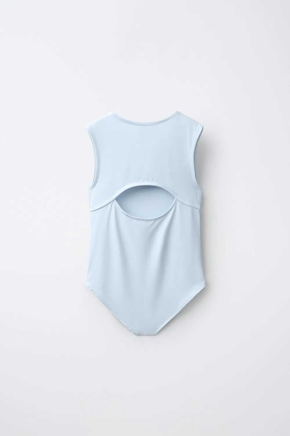 картинка Боди из полиамида с вырезами ZARA, Pastel Blue от магазина Одежда+