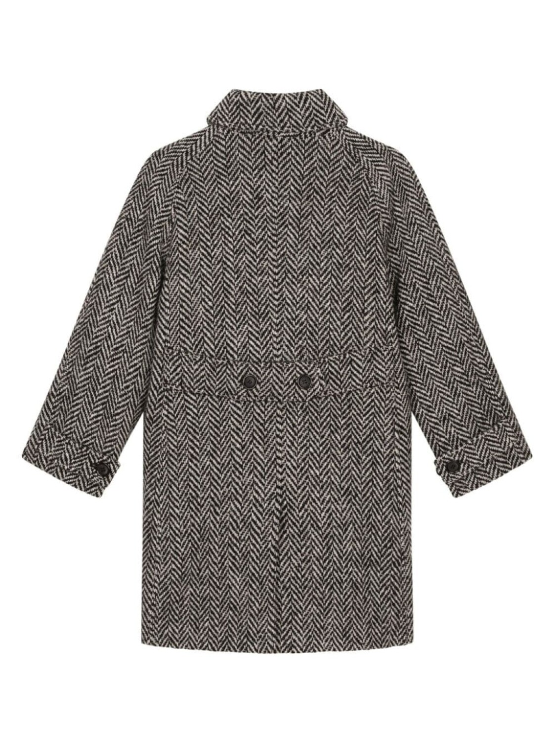 картинка Dolce & Gabbana Kids пальто с узором в елочку, черный от магазина Одежда+