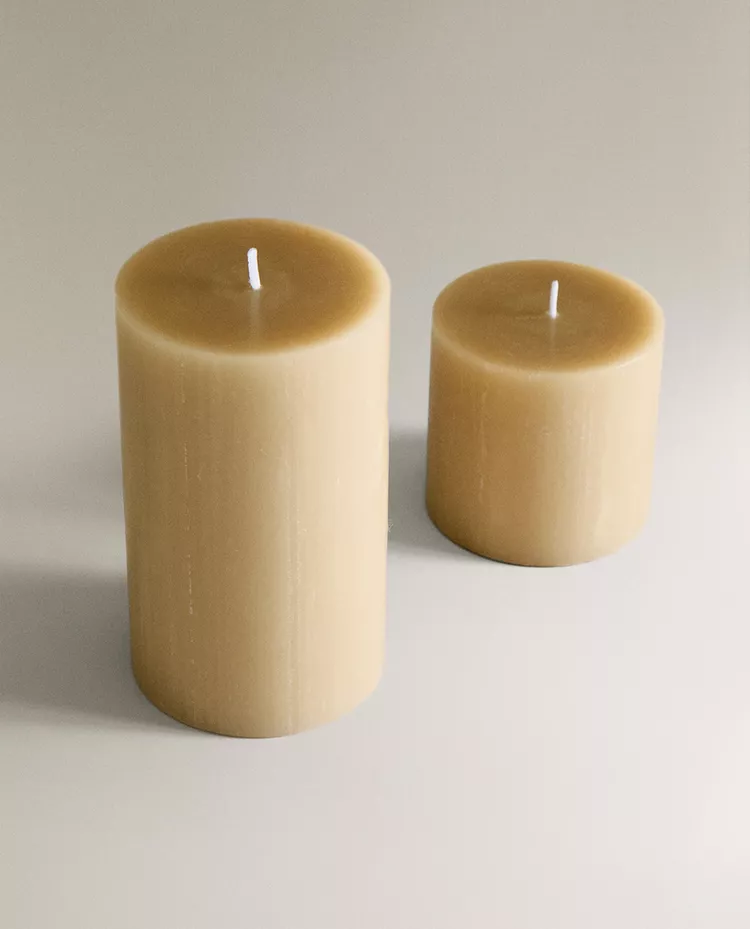 картинка Свеча Zara Home Cylindrical, кремовый от магазина Одежда+