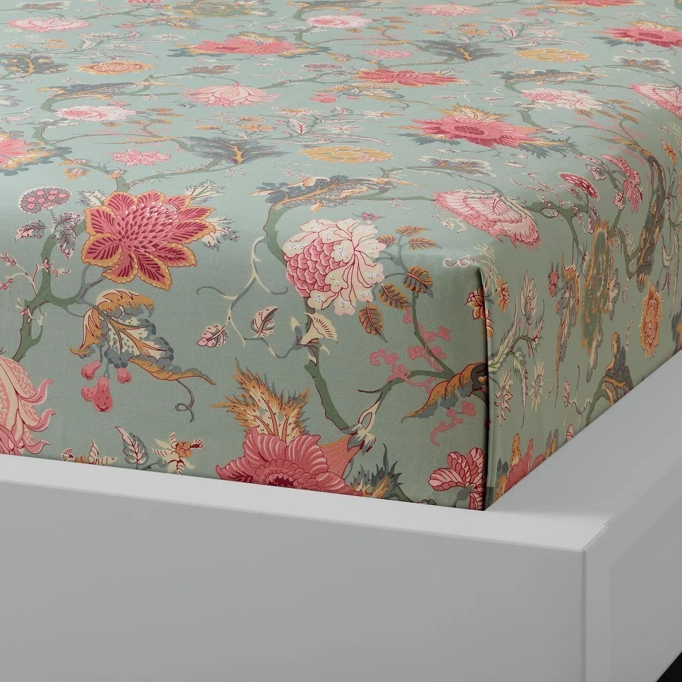 картинка Простыня IKEA Nasselklocka, 240x260 см, зеленый/разноцветный от магазина Одежда+