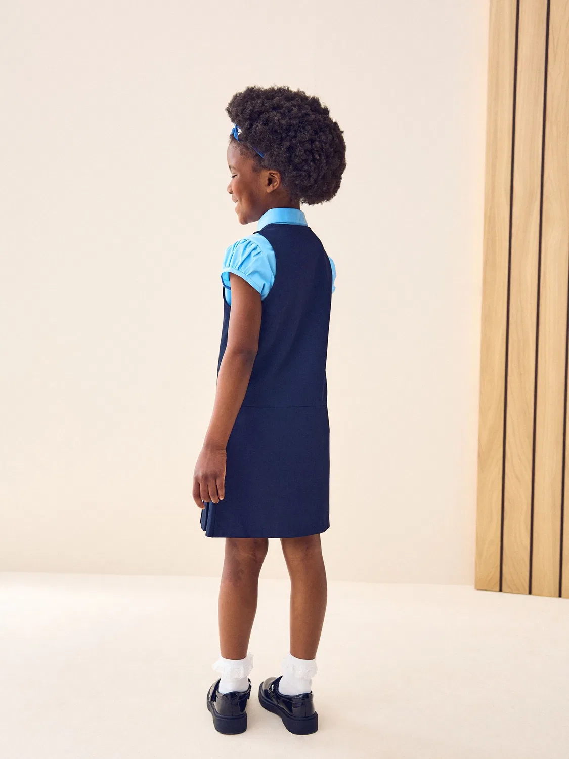 картинка Школьное платье-сарафан с молнией, Regular Fit Next, Navy Blue от магазина Одежда+