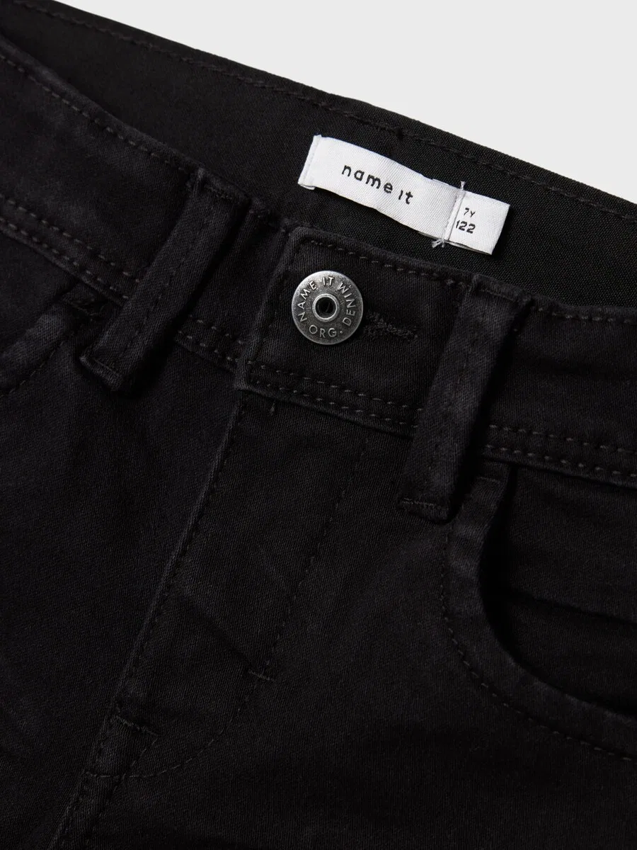 картинка Джинсы NAME IT Slim fit 'Silas' черного цвета от магазина Одежда+