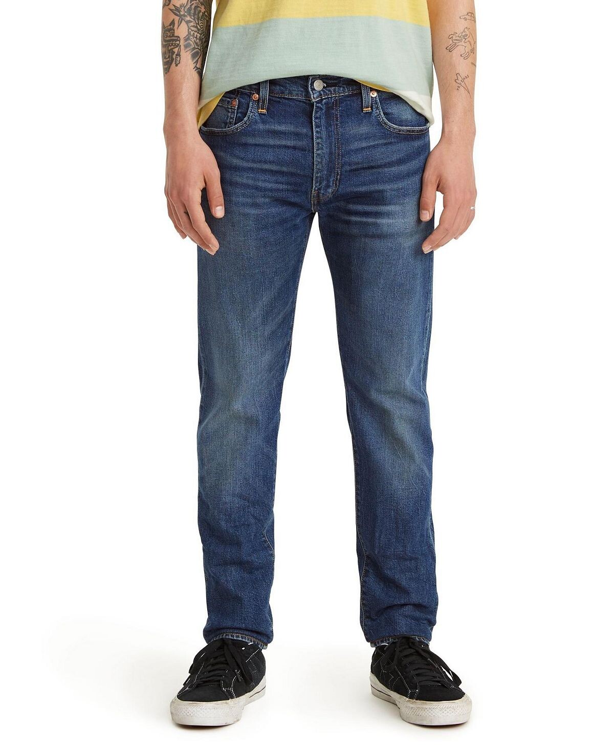 картинка Джинсы Levi's 512 Slim Tapered, темно-синий индиго от магазина Одежда+