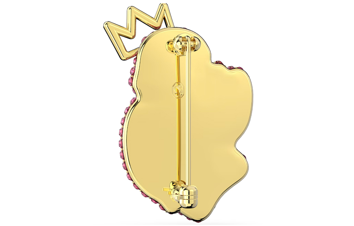 картинка Брошь "Лебедь" для женщин Swan Brooches Swarovski, розовый от магазина Одежда+
