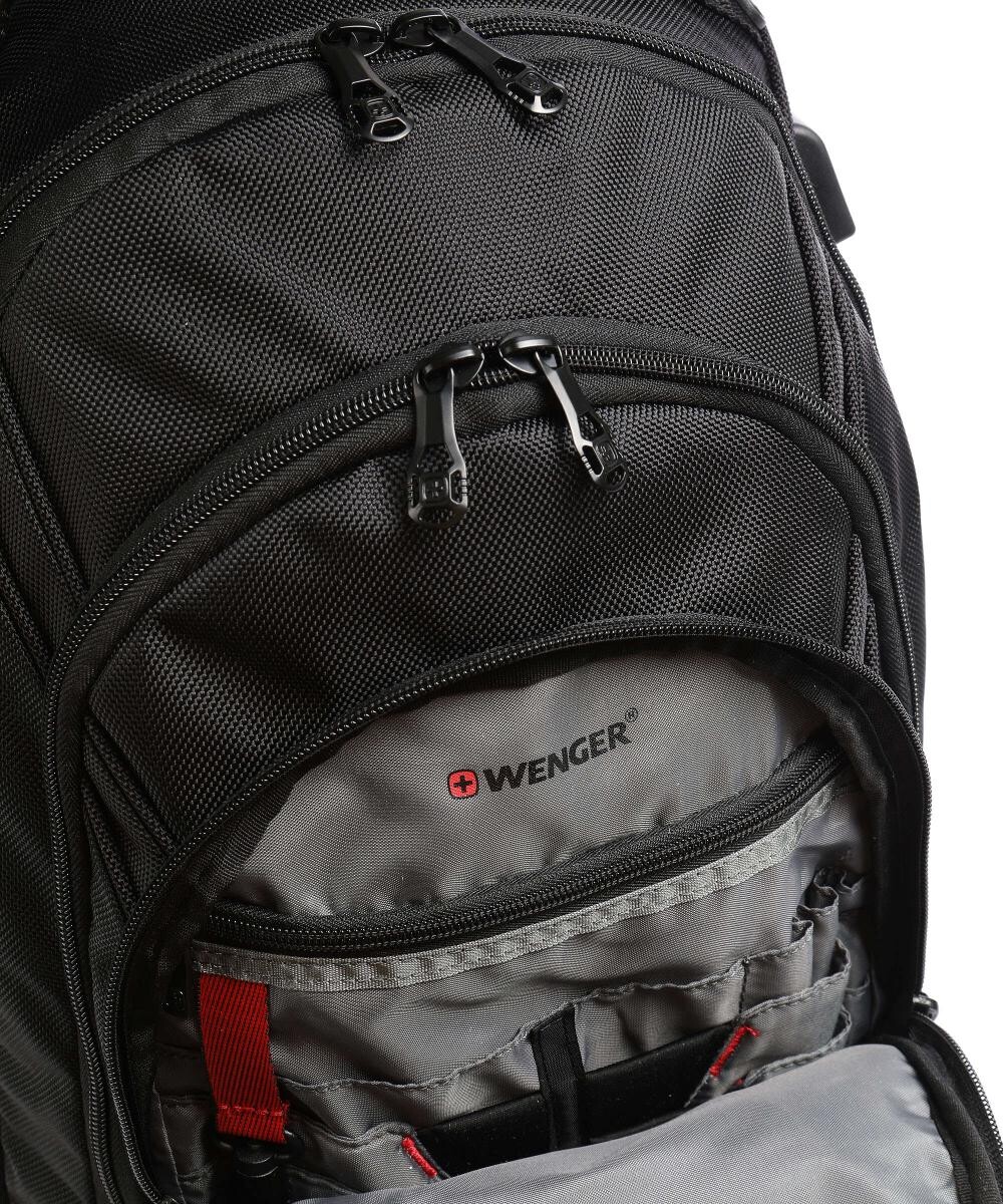 картинка Рюкзак мужской WENGER Ibex Deluxe 16 полиэстер, чёрный от магазина Одежда+