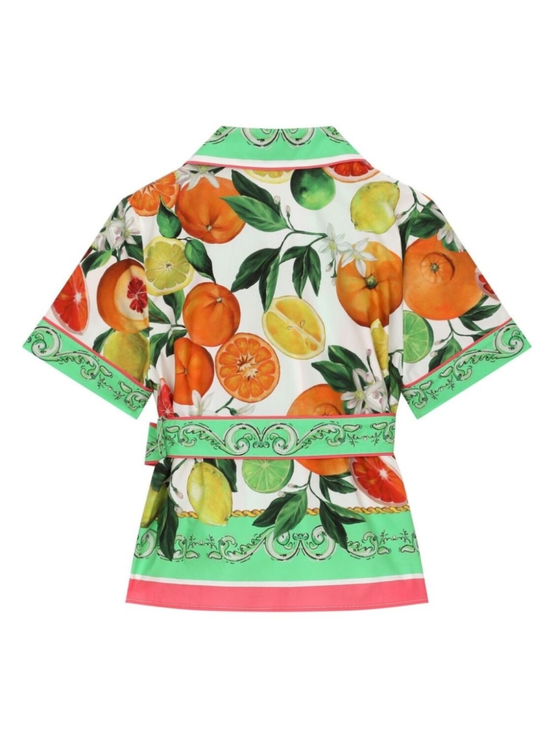 картинка Dolce & Gabbana рубашка с принтом Lemon & Orange, оранжевый от магазина Одежда+