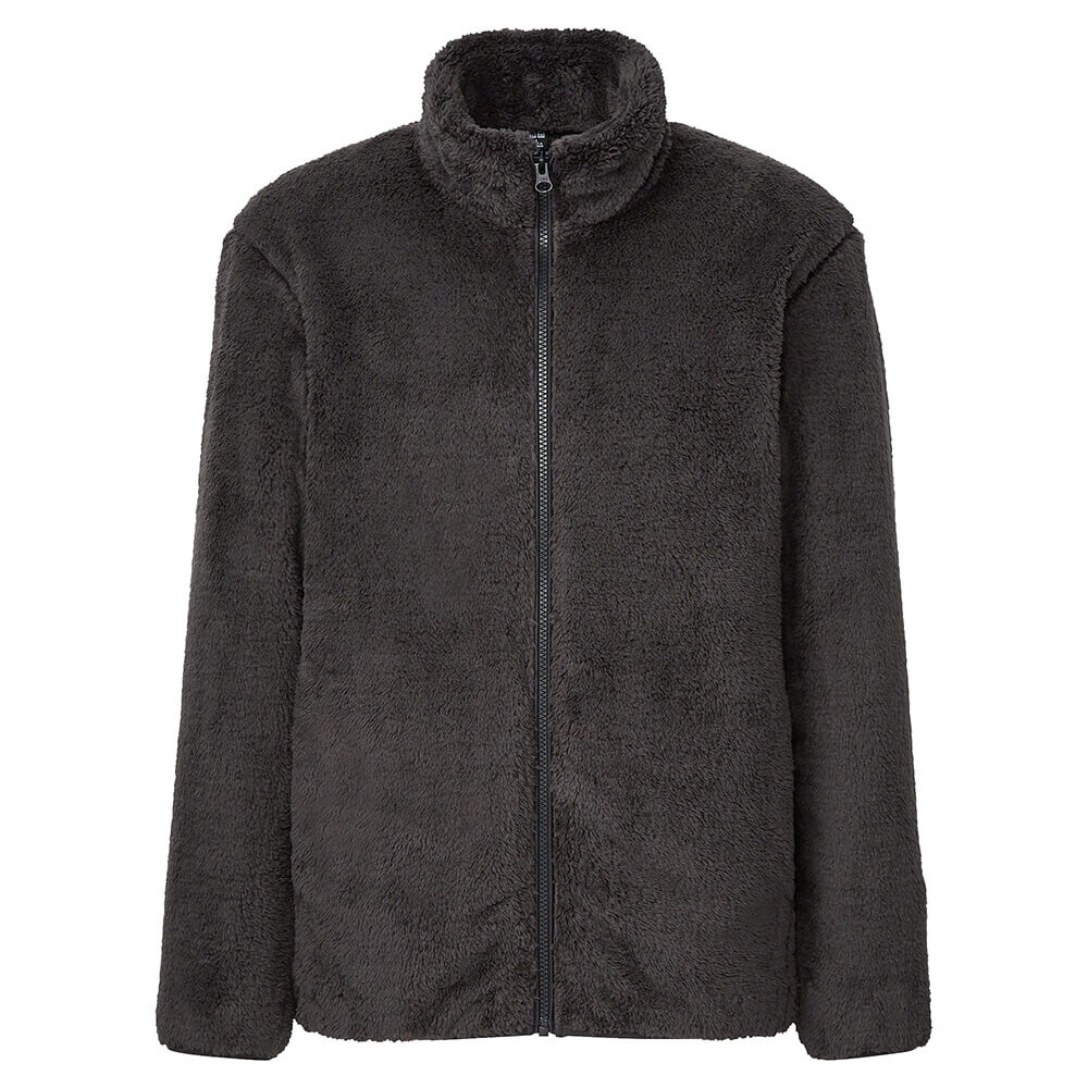 картинка Куртка Uniqlo Fluffy Fleece Zipped, 08 темно-серый от магазина Одежда+