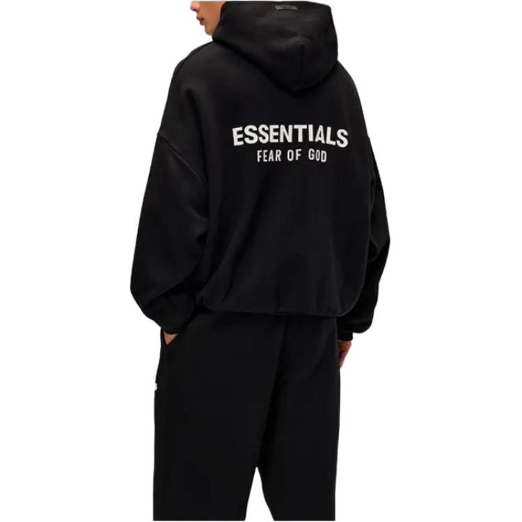 картинка Худи Fear of God Essentials Fleece, черный от магазина Одежда+