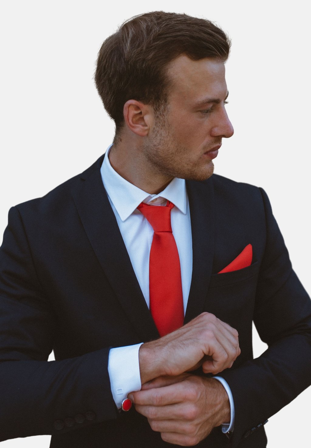 картинка Запонки SET - Tie Massi Morino, цвет Rot от магазина Одежда+