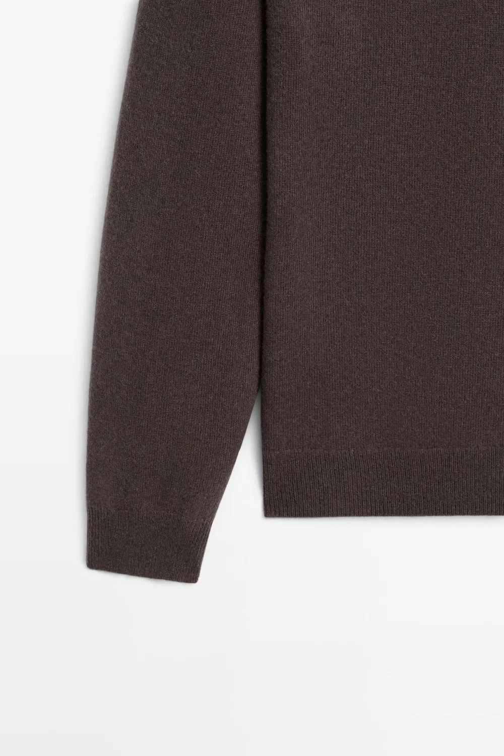 картинка Кардиган Massimo Dutti Wool Blend Zip-detail, коричневый от магазина Одежда+