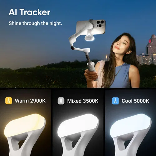 картинка Комплект Insta360 Flow 2 AI Tracker (белый Summit) от магазина Одежда+