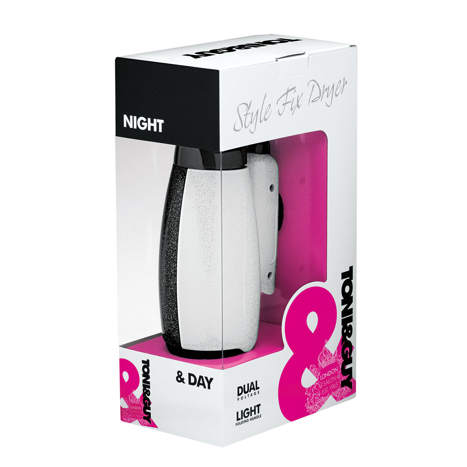 картинка Toni&Guy TGDR5372E двухцветный фен с блестками, 1 шт. от магазина Одежда+