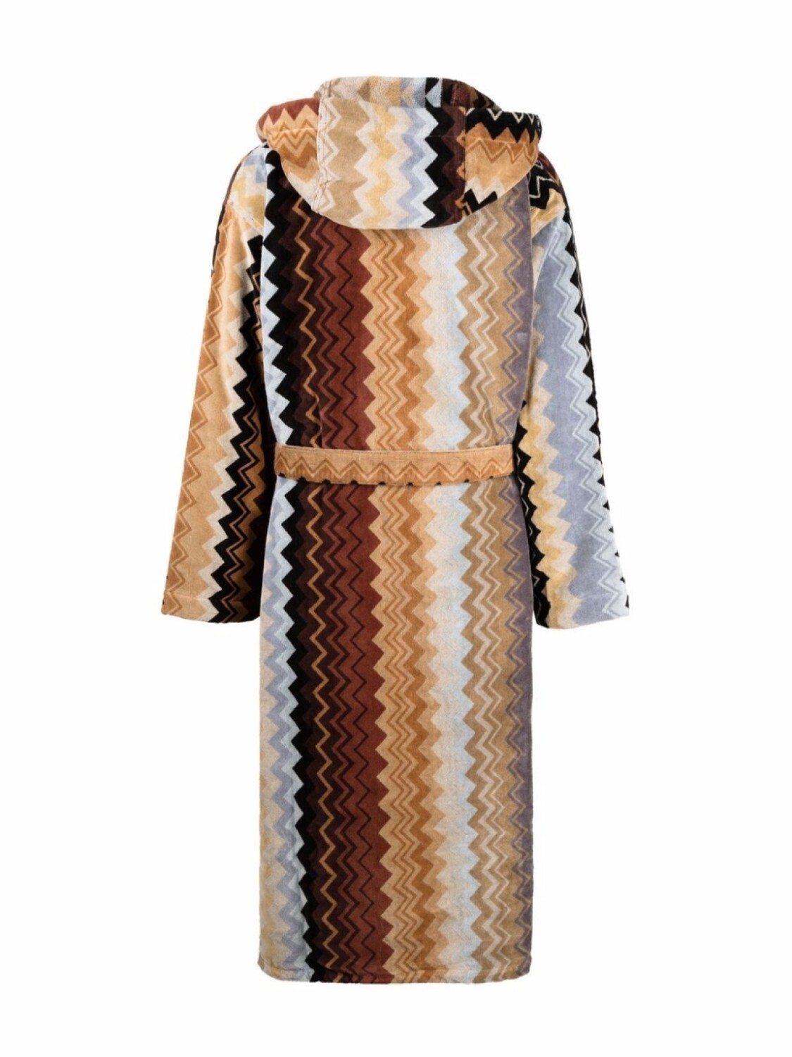 картинка Халат Missoni Home Giacomo с капюшоном и поясом, коричневый от магазина Одежда+