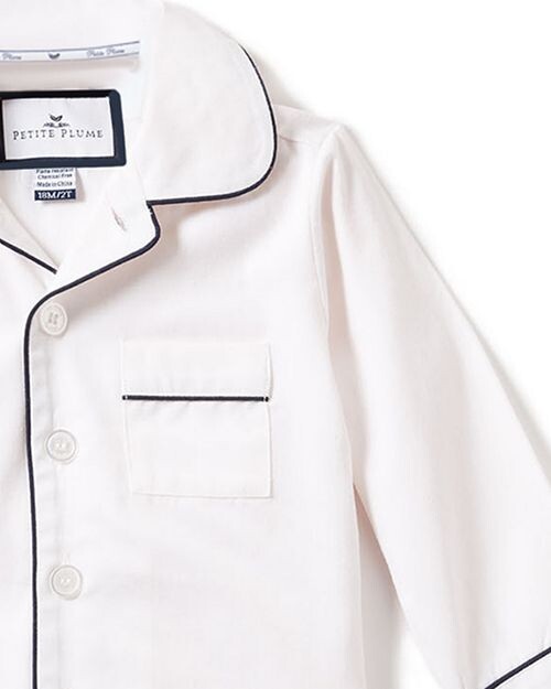 картинка Белый пижамный комплект унисекс Petite Plume, цвет White от магазина Одежда+
